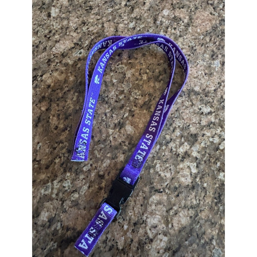 Vintage K-State Wildcats NCAA Purple White Lanyard Team Logo